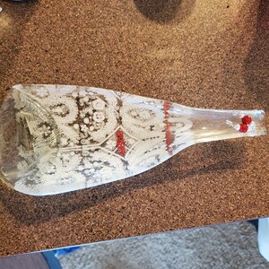 Recycled Glass Evian Water Bottle Spoon Rest