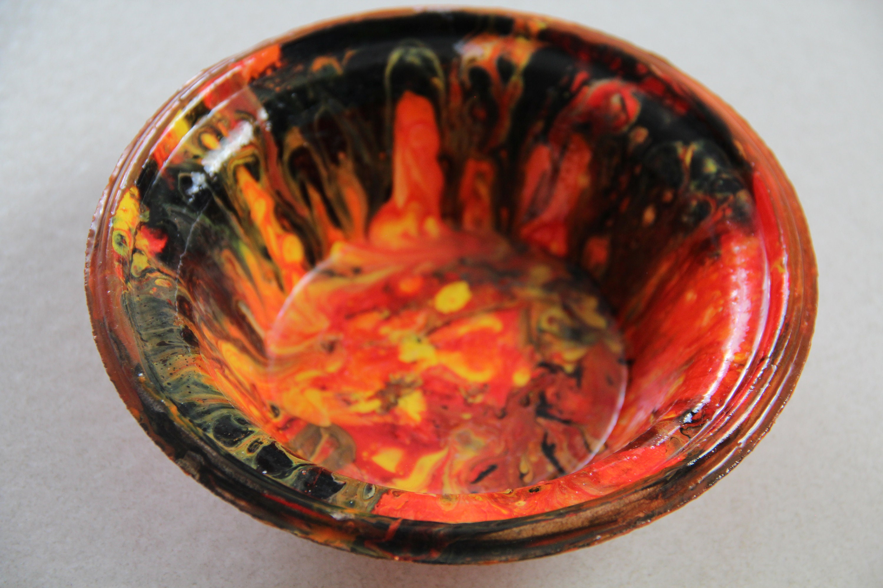 Pouring Acrylique Vernis - Coupelle Vide-Poche