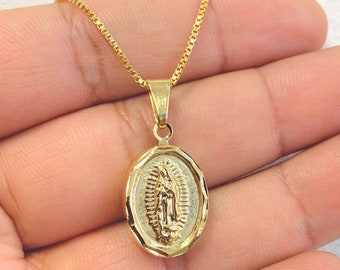925 Sterling silver Virgen de Guadalupe Pendant 20;Long Necklace mens womens 925 Sterling silver Virgen de Guadalupe Pendant 20;Long Necklace mens womens