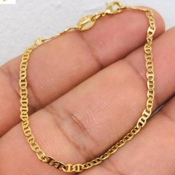 Newborn Baby/Children Girl/Boy Gold Filled Bracelet Mariner Link Chain/Baby Bracelet/Pulsera Para Bebe Niñas/ Manilla para Bebe/Baby Jewelry