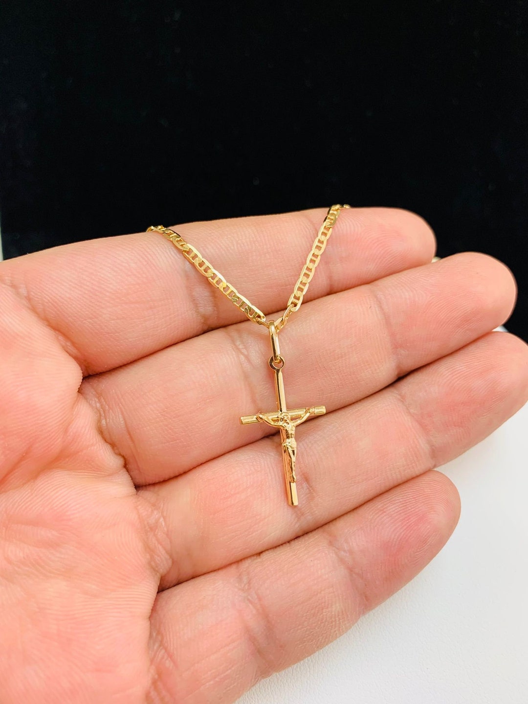 Cross Necklace Kids Cross Chain Gold Filled Cross Pendant Children's Cross Necklace Dainty Cross