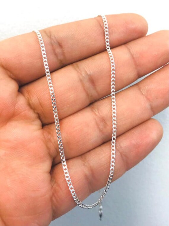20 inch sale silver curb chain