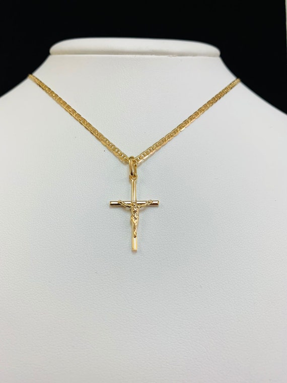 Cross Necklace Kids Cross Chain Gold Filled Cross Pendant