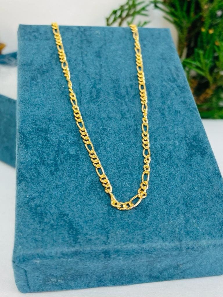 14K Gold Filled Baby Bracelet Figaro Link Newborn Kids Etsy