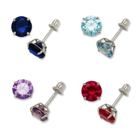 Mens birthstone earrings deals