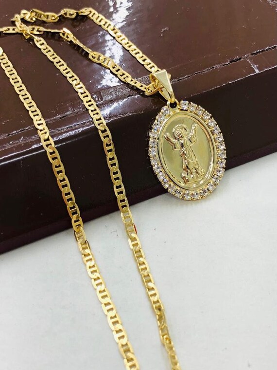 Baby jesus deals gold necklace