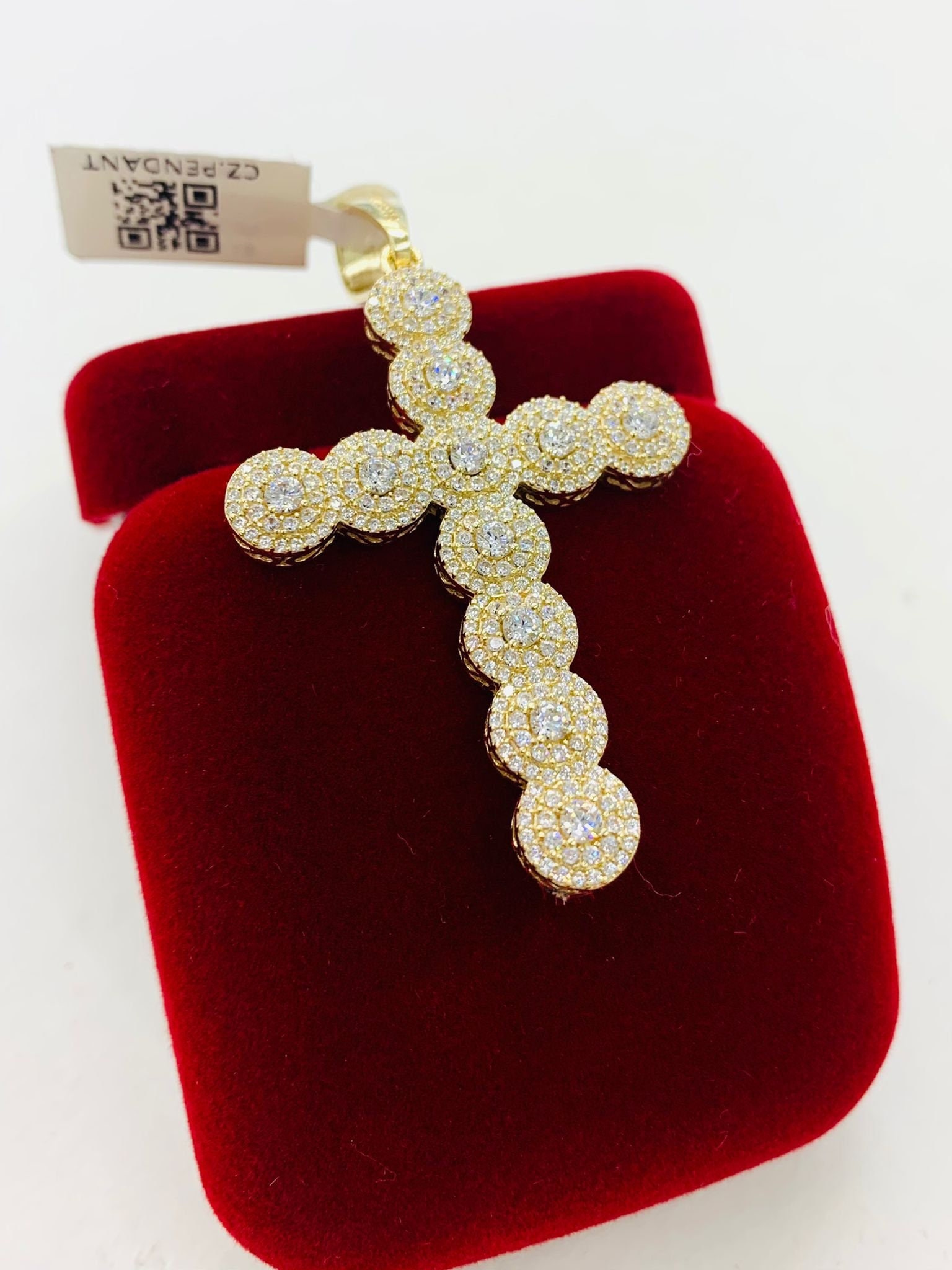 Cross Pendant Solid Gold 14K /crucifix Religious & Protection Etsy