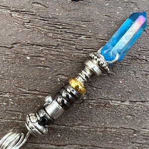 Obi-Wan Kenobi Inspired Lightsaber Necklace or Keychain/Star Wars Jewelry