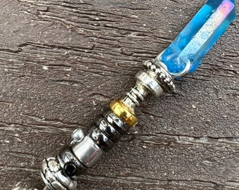 Obi-Wan Kenobi Inspired Lightsaber Necklace or Keychain/Star Wars Jewelry