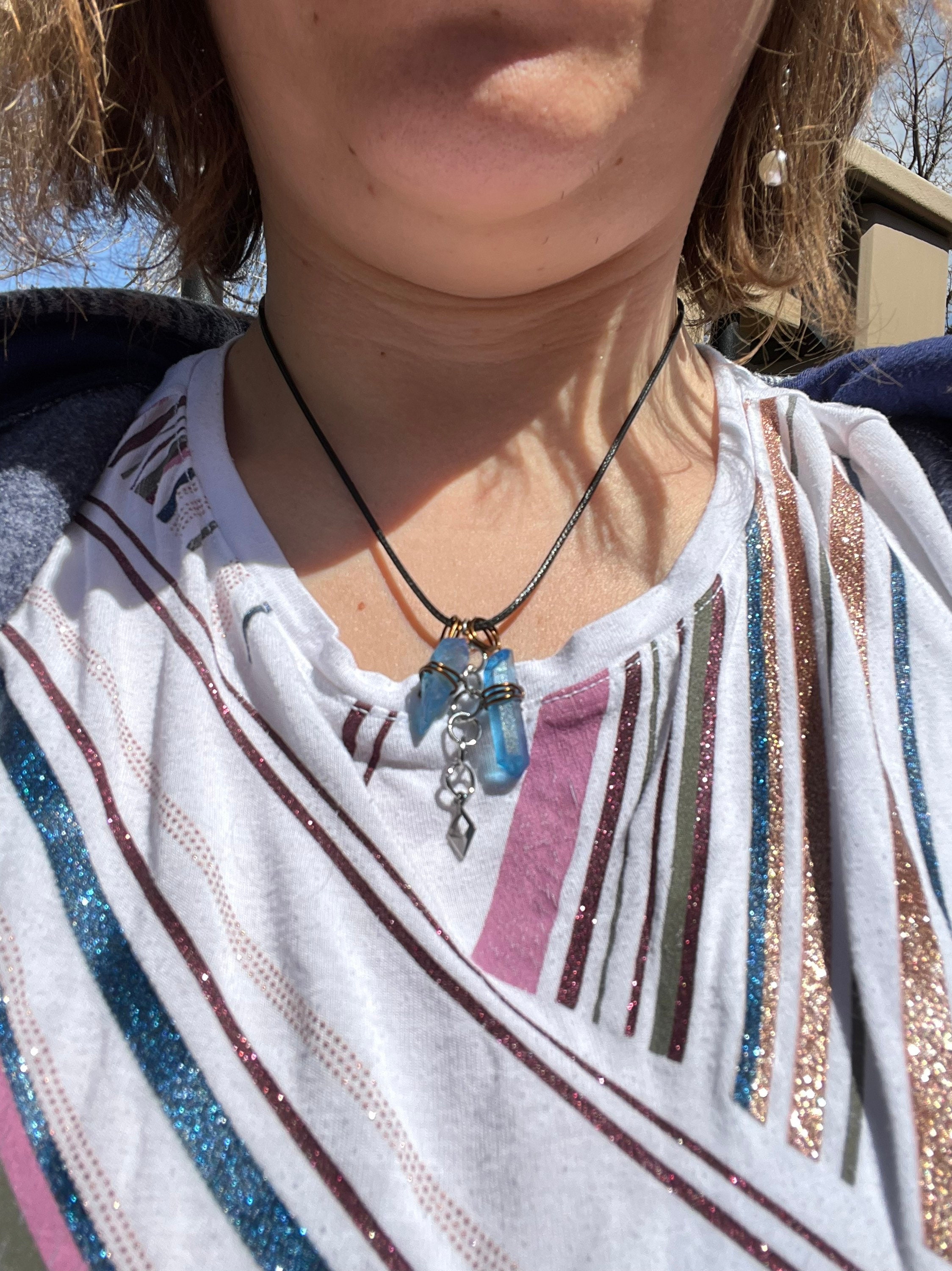 Ahsoka Tano Star Wars Kyber Crystal Necklace/choice of Color Etsy