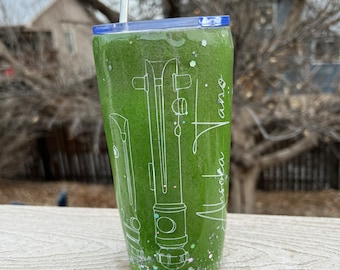 Ahsoka Tano Lichtschwert Glitzer Becher/Kaffeebecher/Cup 20 oz/Star Wars inspiriertes Geschenk heiß oder kalt
