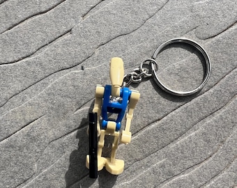 Star Wars Roger Roger Kampf-Droid Schlüsselanhänger Mini Figur Lego-Stil