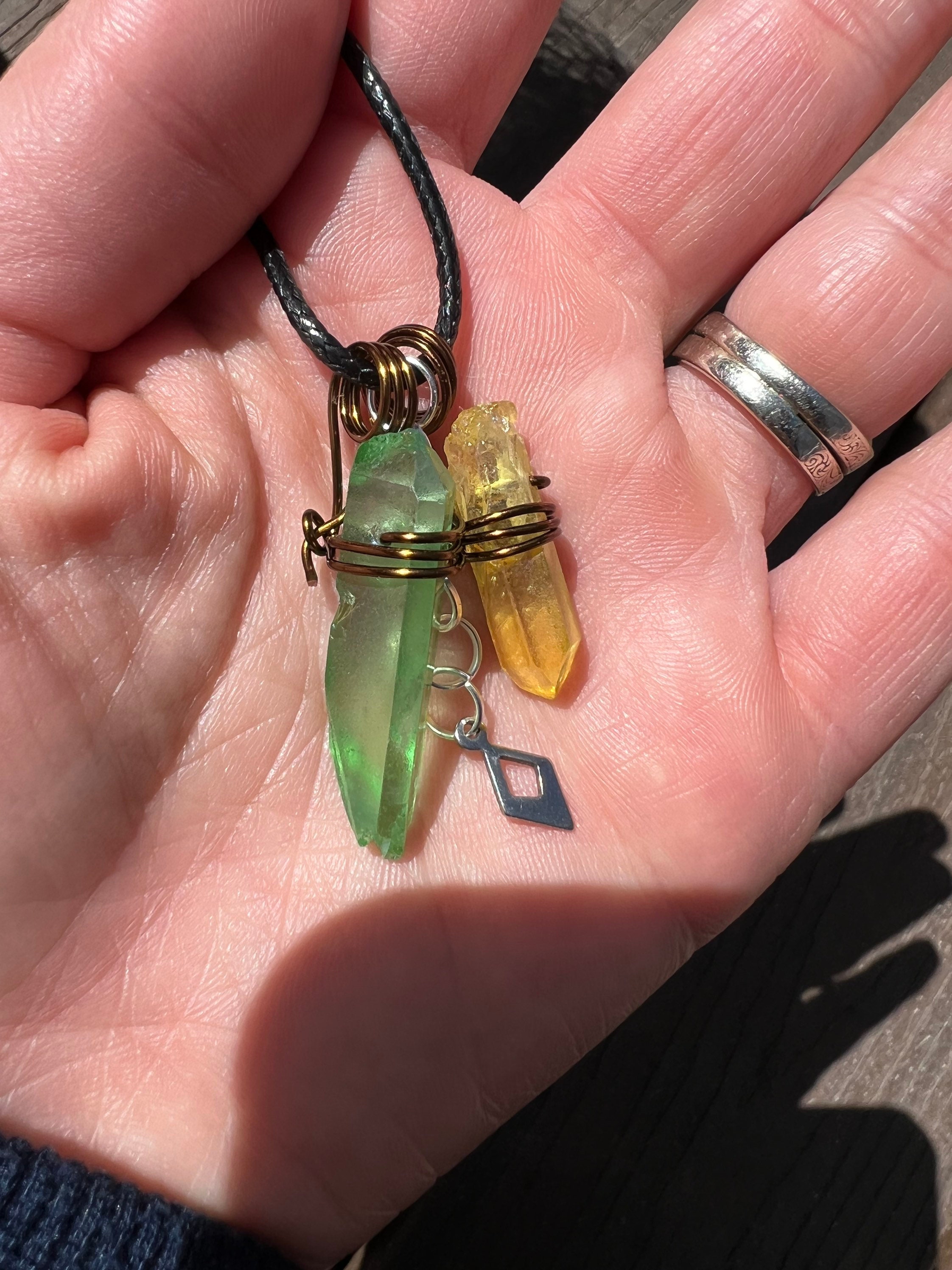 Ahsoka Tano Star Wars Kyber Crystal Necklace/choice of Color Etsy