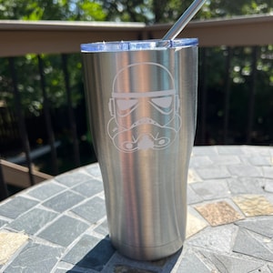 Personalized Stormtrooper Imperial Tumbler/Coffee Mug/Cup 20 oz/Star Wars Inspired Gift Hot or Cold