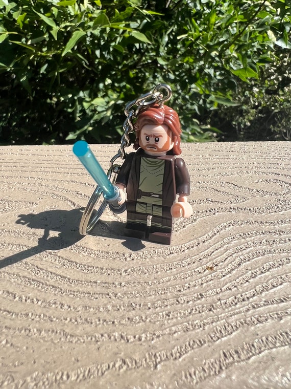 Llavero de Star Wars Obi-Wan Kenobi Ben Mini Figura Estilo Lego
