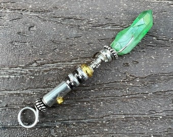 Luke Skywalker Inspired Lightsaber Necklace or Keychain / Star Wars Jewelry