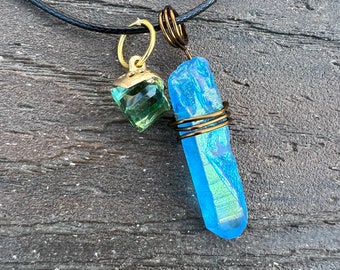 Kyber Crystal Holocron Necklace/Jedi Fallen Order/Cal Kestis Inspired/Star Wars Lightsaber Jewelry