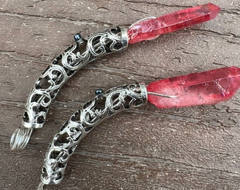Collar o llavero de sable de luz inspirado en Asajj Ventress / Joyería de Star Wars