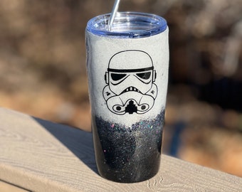 Stormtrooper Star Wars Glitzer Becher / Tasse / Becher heiß oder kalt