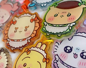 Chiikawa Maid Glitter Acrylic Charms