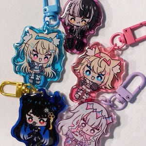 HoloAdvent Glitter Acrylic Charms | Hololive EN, Hololive Charms