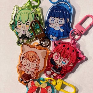 HoloPromise Glitter Acrylic Charms | Hololive EN, Hololive Charms