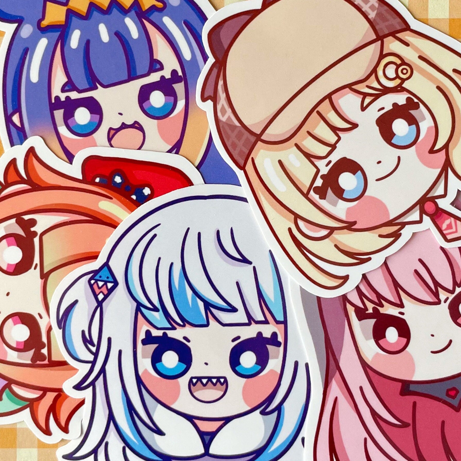 Hololive Myth Stickers Hololive Stickers Kawaii Stickers - Etsy