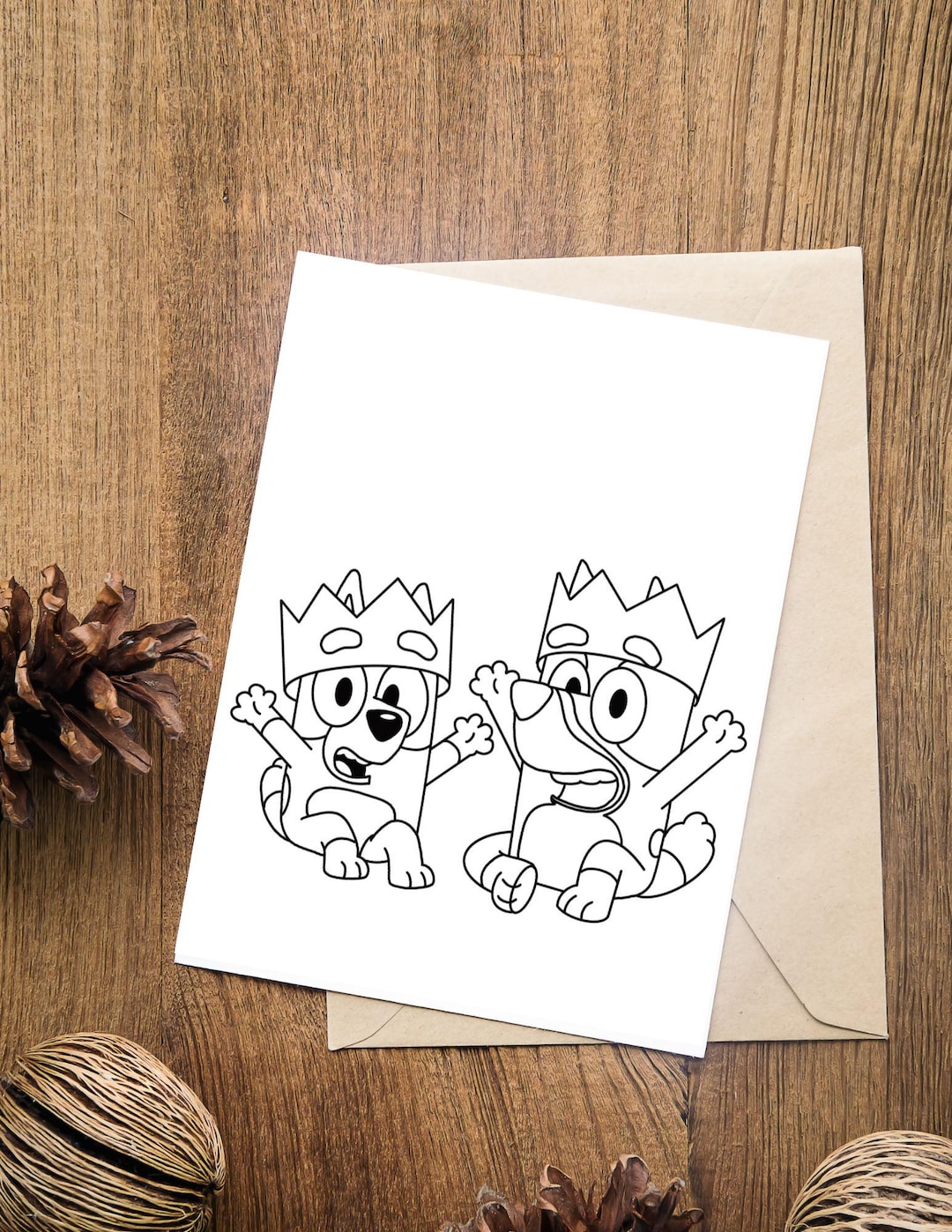 Blue Dog Christmas Coloring Pages Printable Holiday Activity (digital