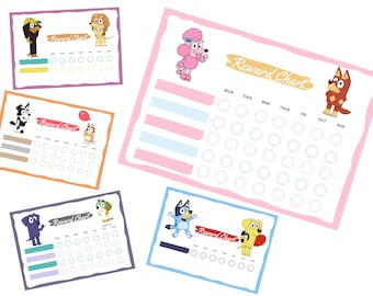 Blue Dog Friends Reward Chart
