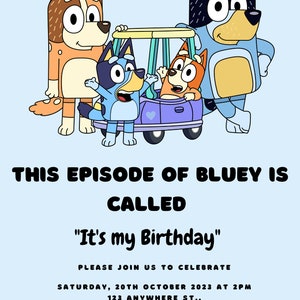 Blue Dog Birthday pack