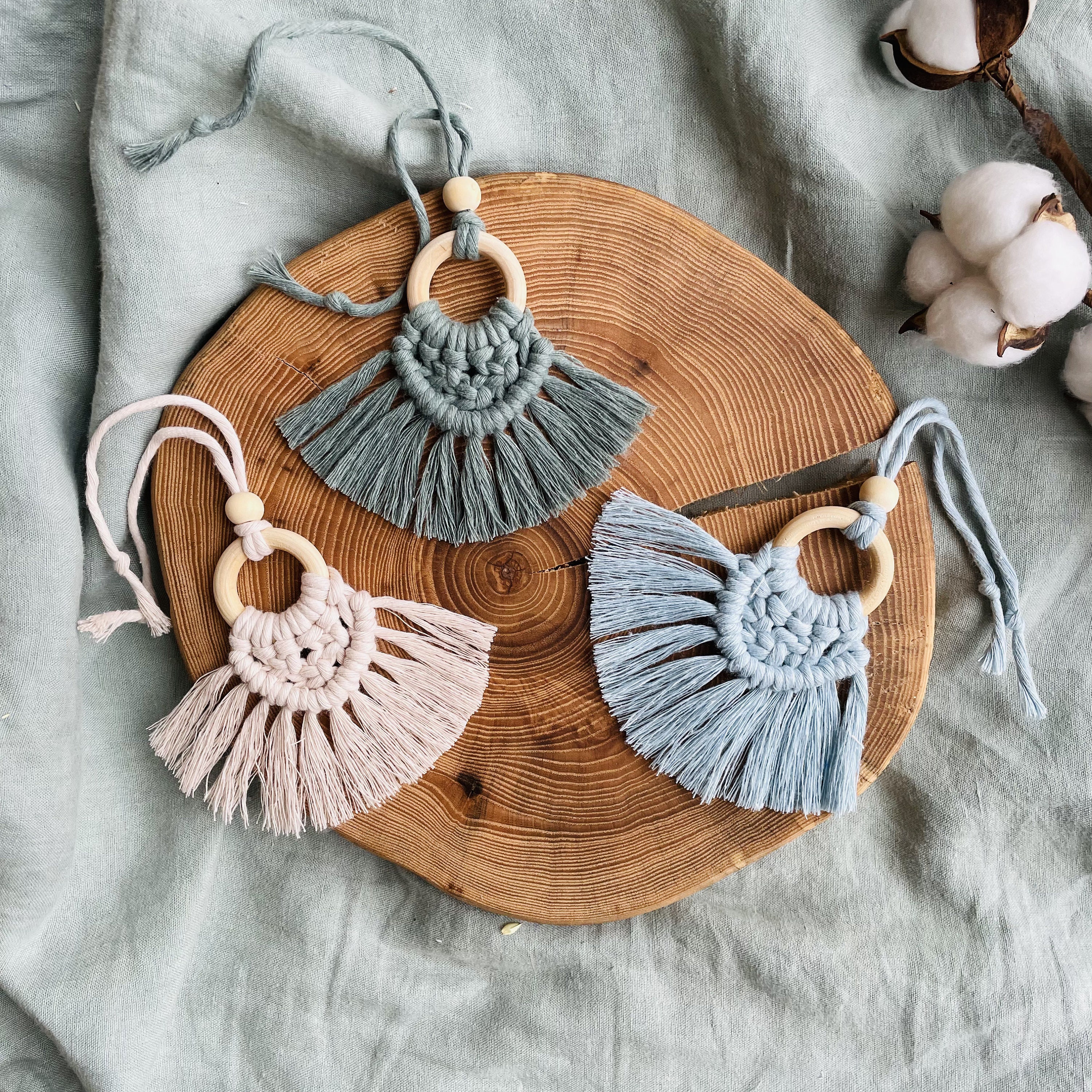 Diffuseur de Parfum en Macramé Fait Main | Mini Suspension Boho