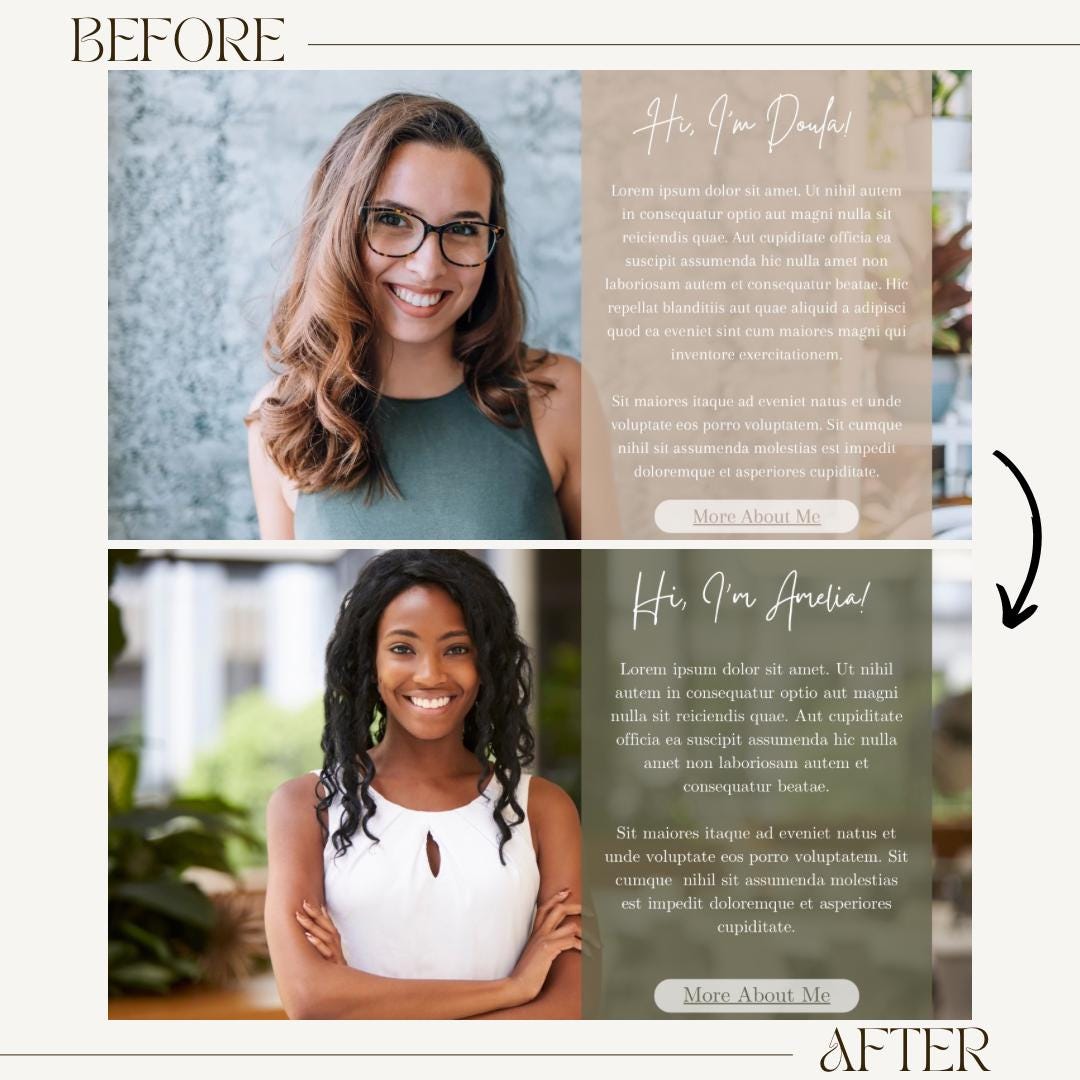 Doula Website Template Canva Template Etsy Doula Website Template Canva Template Etsy