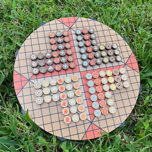 Pai Sho Board Game - Wall Hanging Art Piece and Magnetic Game