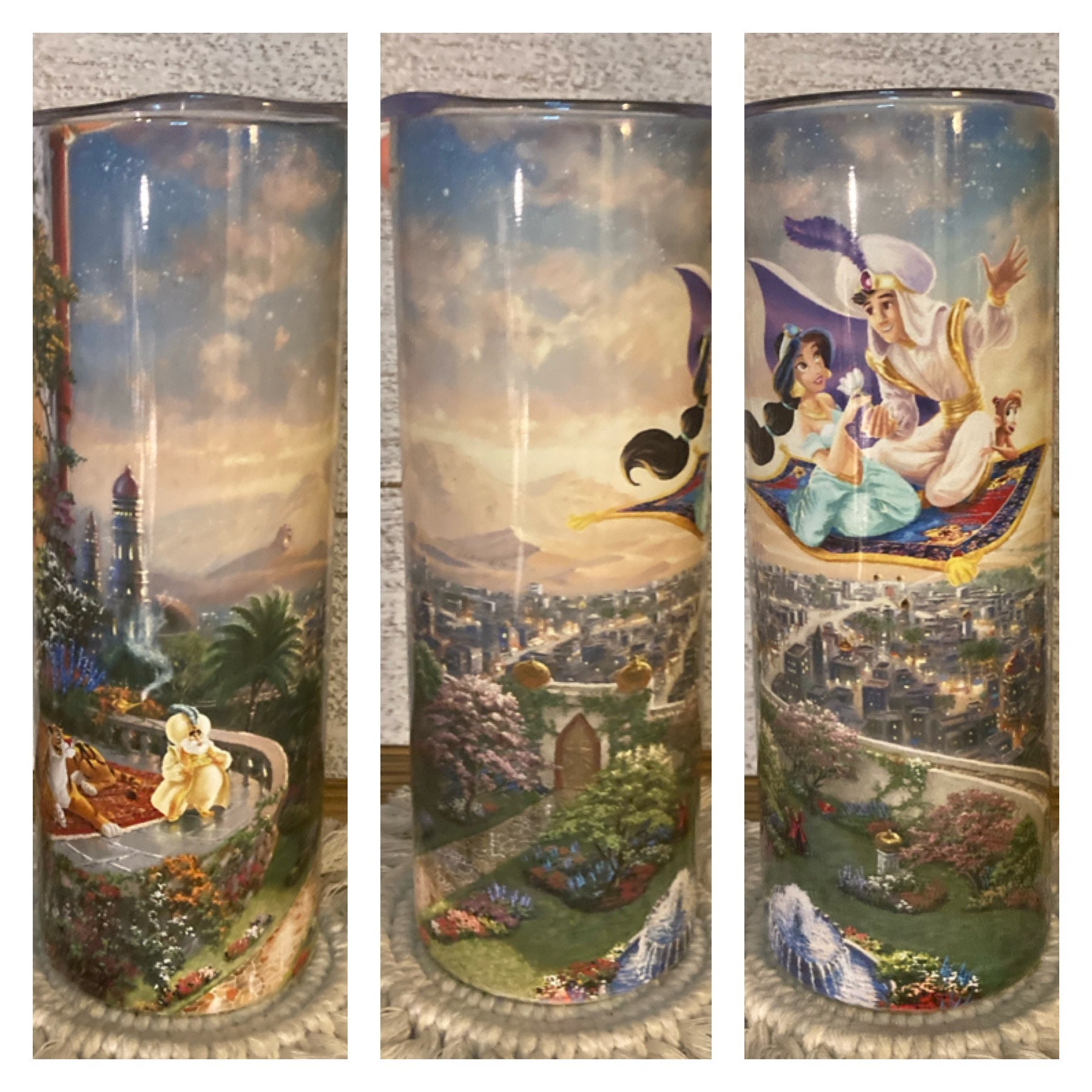 Princess Jasmine Aladdin Tumbler 20oz Sublimation Skinny - Etsy