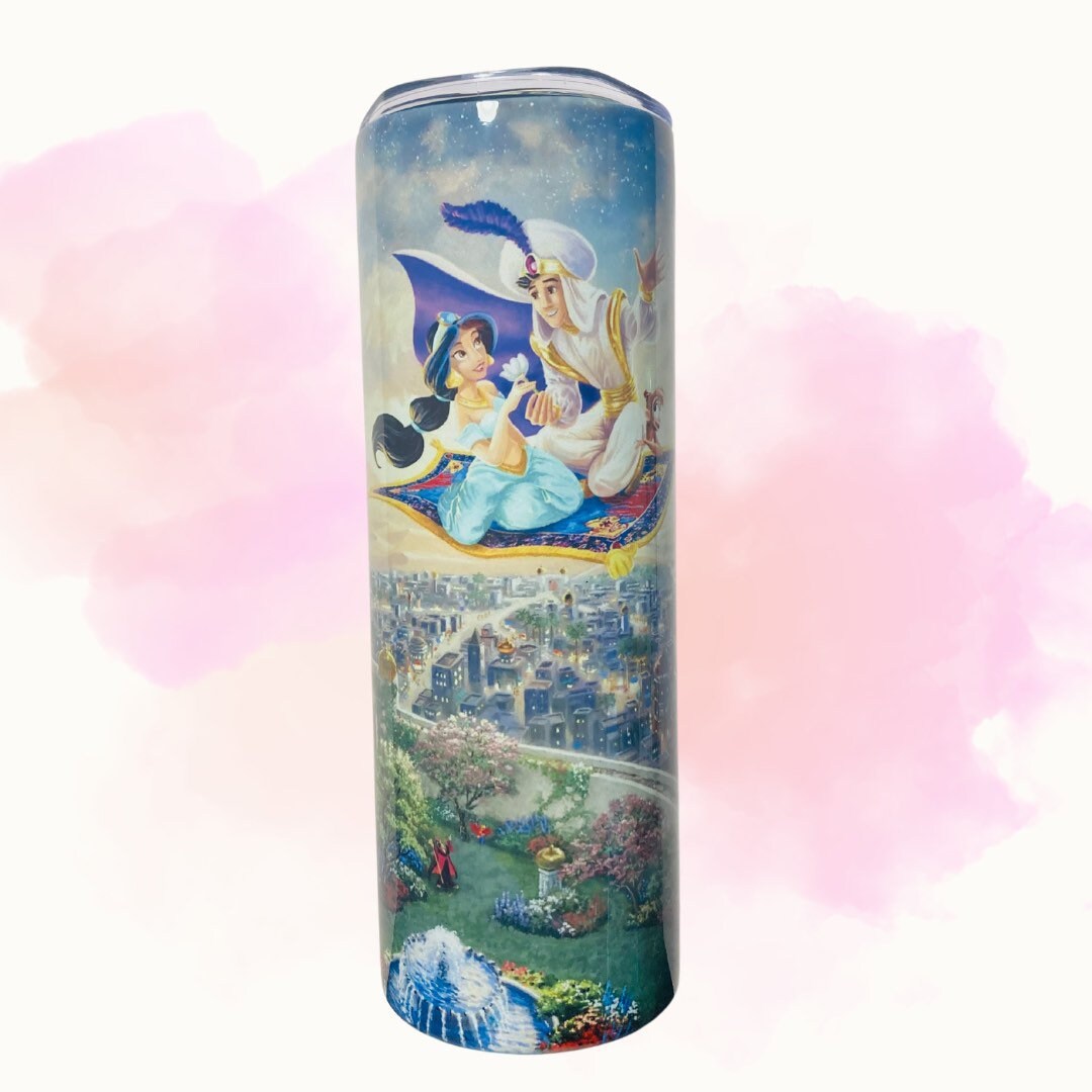 Princess Jasmine Aladdin Tumbler 20oz Sublimation Skinny Straight 20oz ...