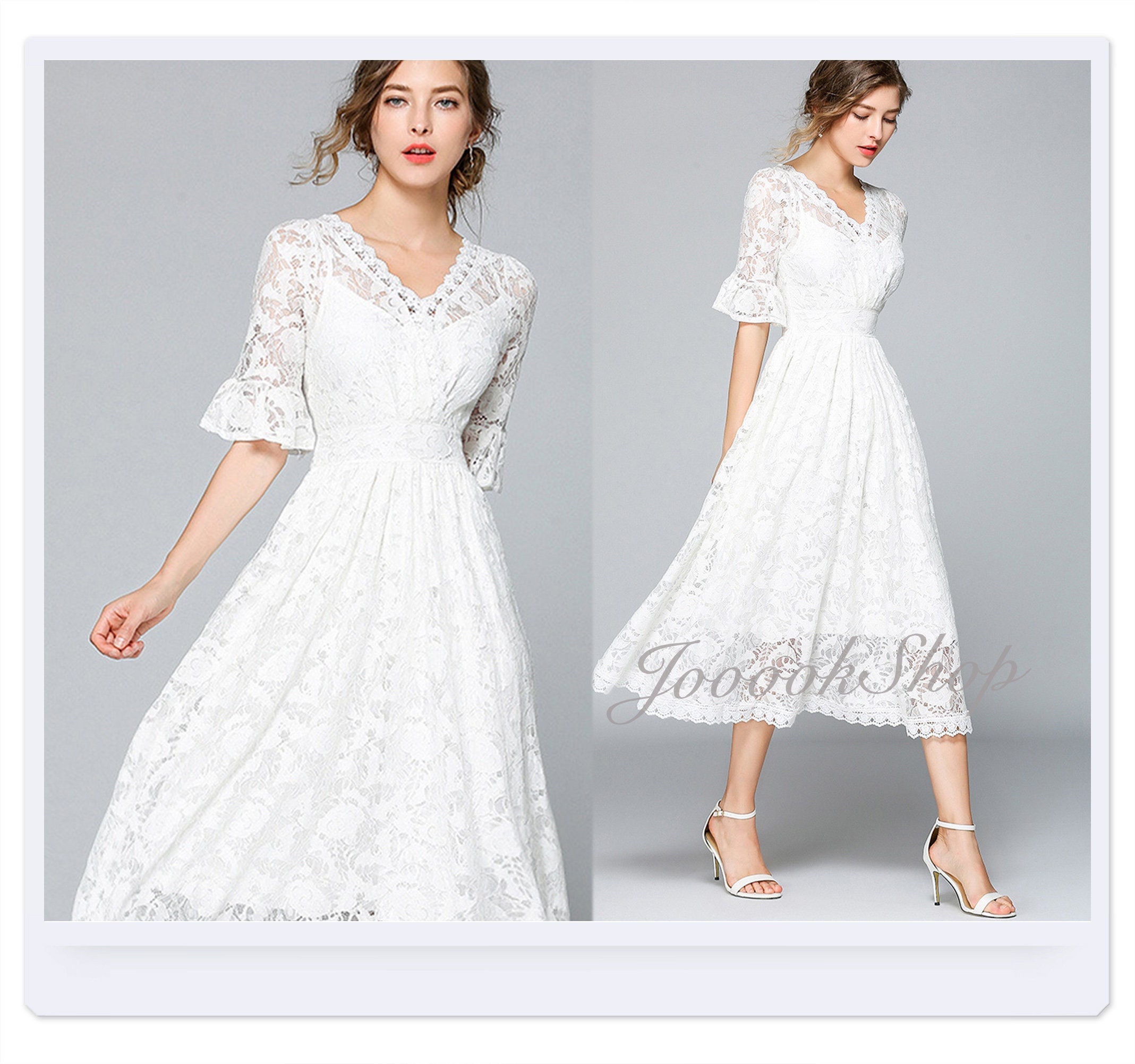 white frock for women