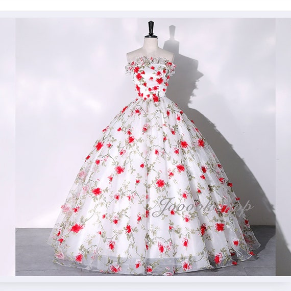 Xscape 3D Flower Print Lace V-Neck Sheath Gown | Dillard's