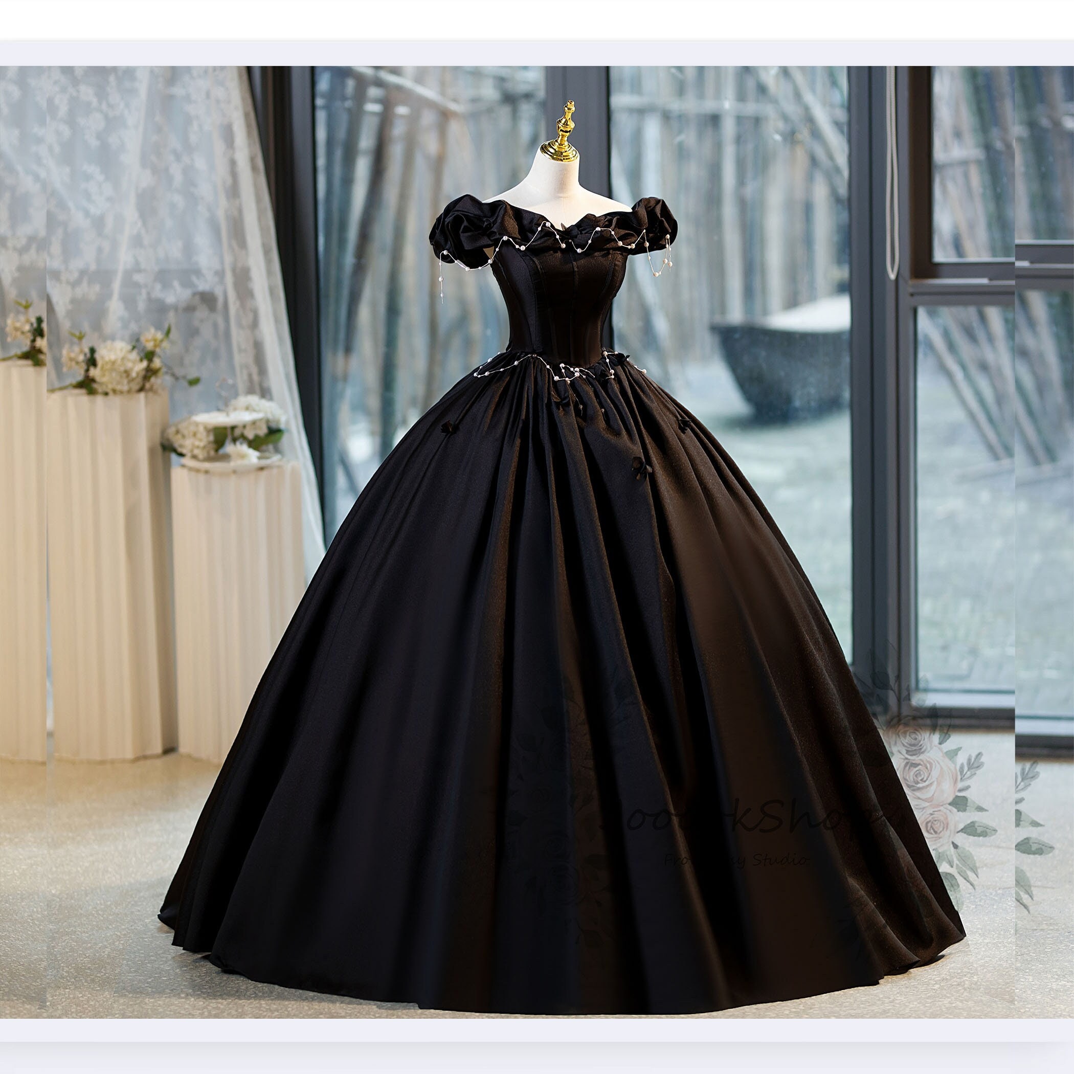 Black Ball Gown Prom Dresses,Black Ball Gown Dresses UK