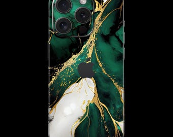 Emerald Gold iPhone SKIN wrap - all iPhone models
