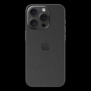 Schwarz gebürstete iPhone SKIN wrap (schwarz, texturiert) für alle iPhone Modelle