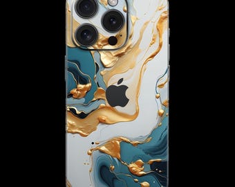 Turq Gold iPhone SKIN wrap - all iPhone models