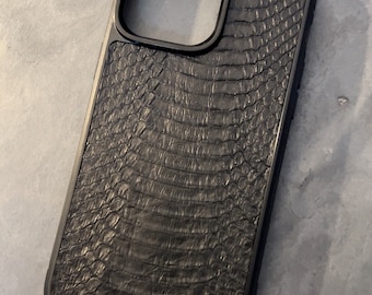 Custodia per iPhone - Pelle di pitone - Custodia per iPhone serie 14/13/12