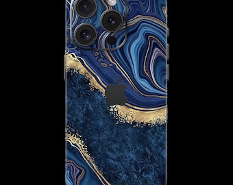 Waves iPhone SKIN wrap - refined with 22k real gold - all iPhone models