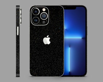 Galaxy Black iPhone SKIN Wickelfolien / 13 / 12 / 11 / X / XS / XR / 8