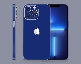 Night Blue iPhone SKIN wrap decals / 13 / 12 / 11 / X / XS / XR / 8