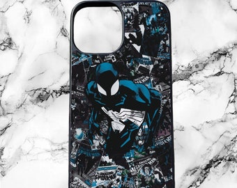 Black-Suit Spider-Man Comic Book Phone Case