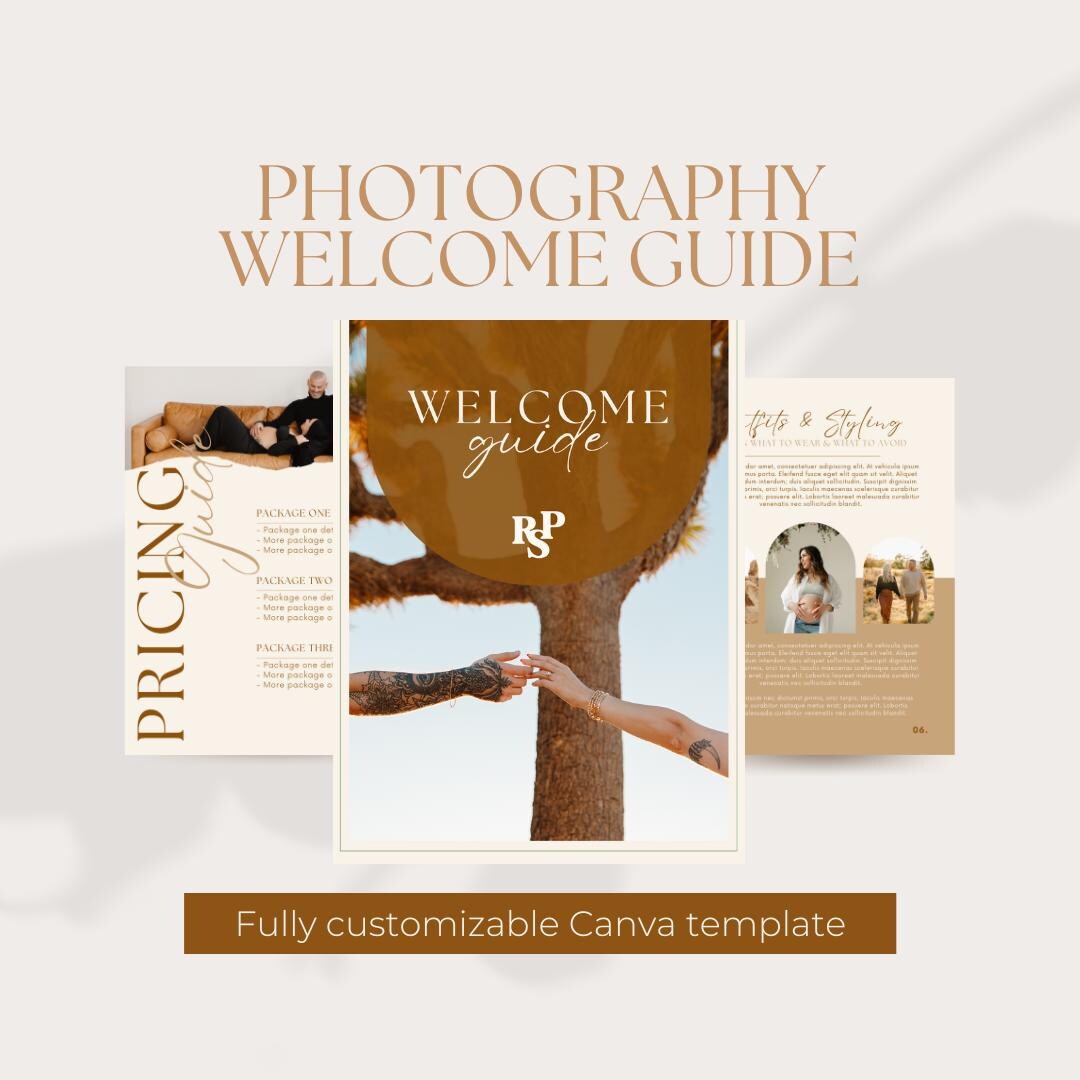 Photography Welcome Guide Canva Template | Customizable Client Welcome ...