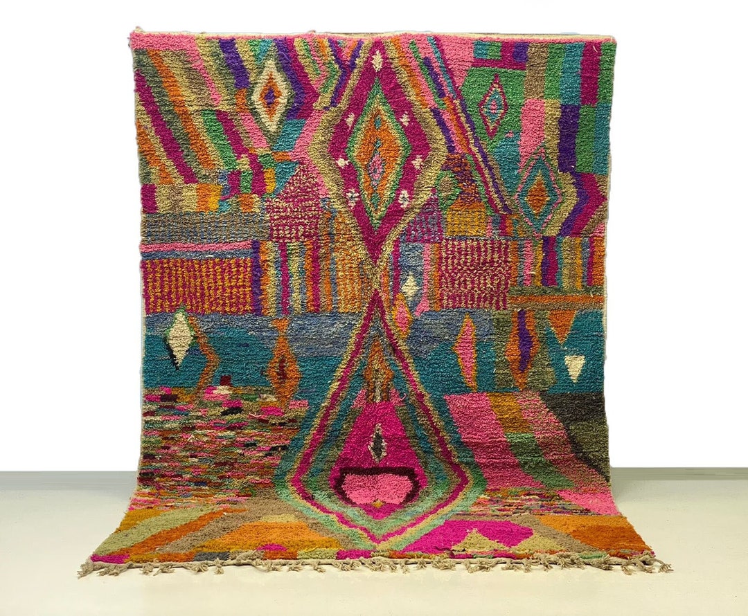 Beni Ourain Premium Sofa Living Room Carpet, Berber Ethnic Soft Nursery ...