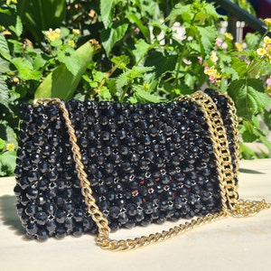 Crystal beaded bag | Beaded crossbody purse