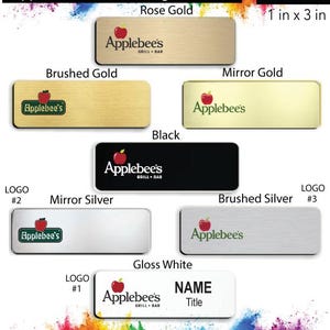 1&quot; x 3&quot; Applebee&#39;s Employee Name Badge